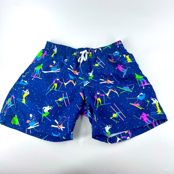 Chubbies Neon Ski Print Swim / Athletic Shorts - Picture 6 of 8